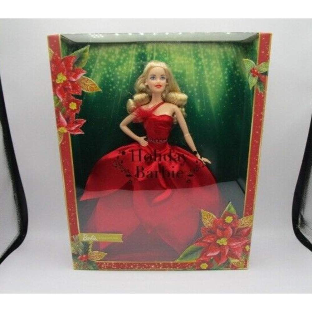 Mattel Barbie Signature Doll 2022 Holiday Collectible Doll With Blonde Hair